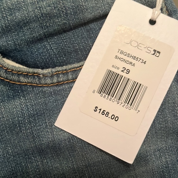 Joe’s Charlie High Waist Raw Hem Crop Skinny Jeans Shondra 29 - Picture 4 of 8